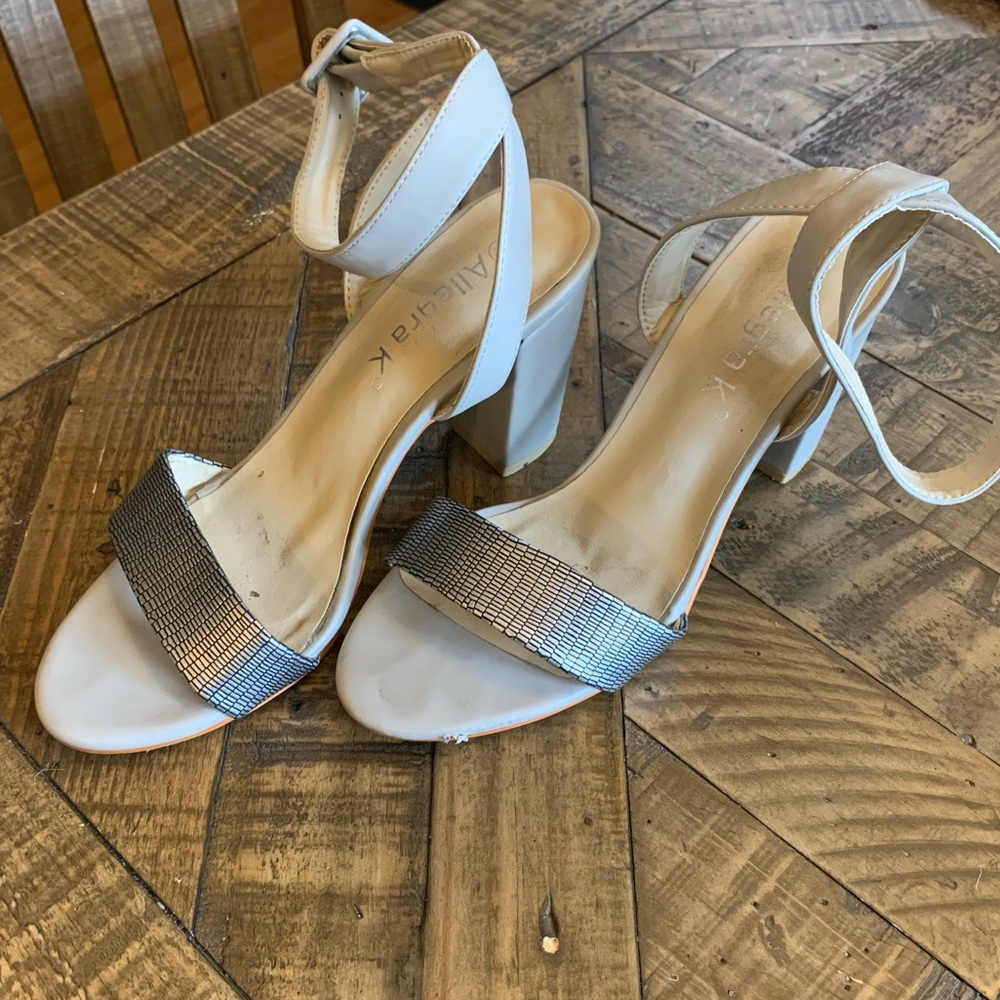 Allegra K Silver Heels 8.5